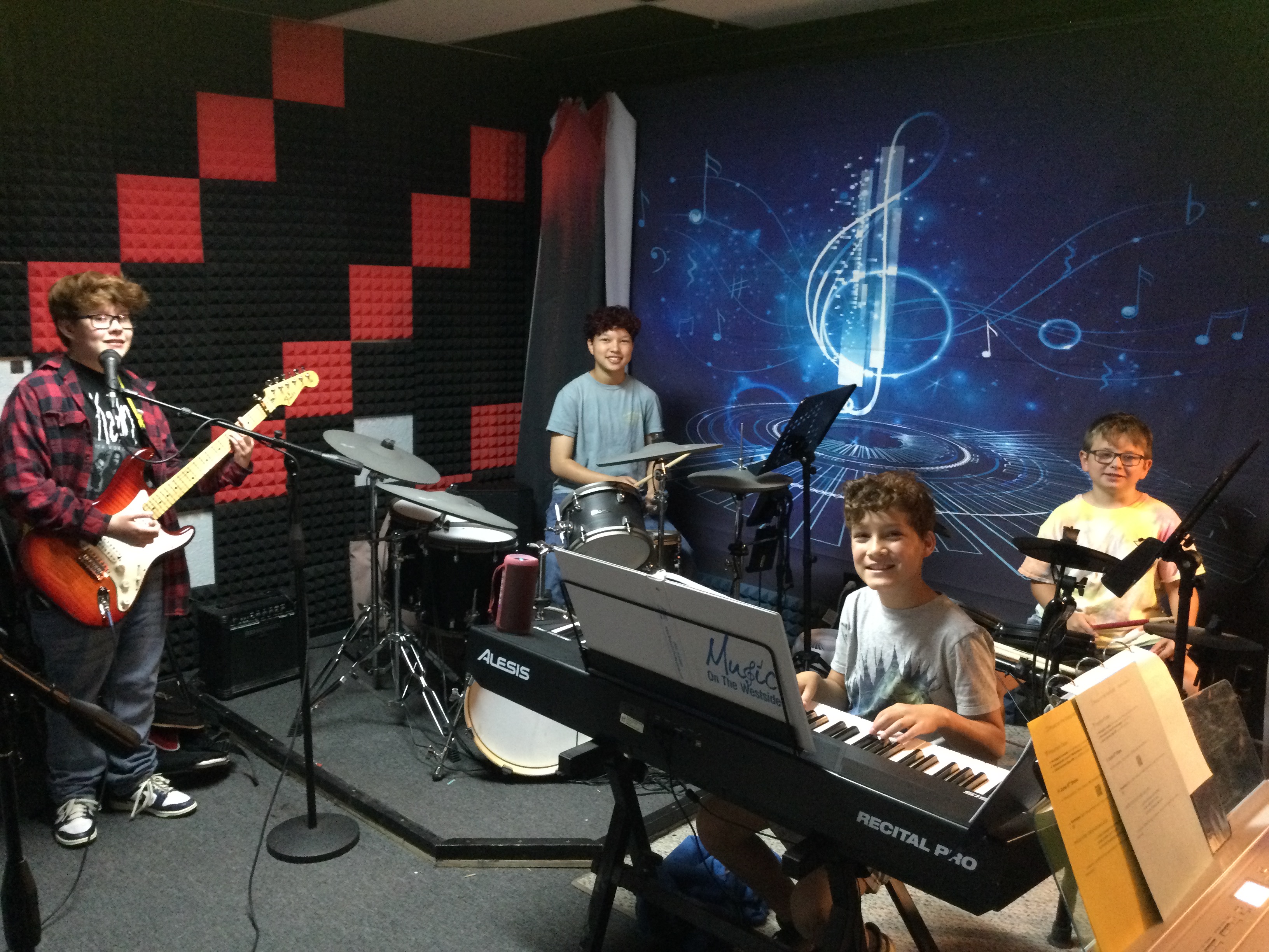 Practice room rental at Music on the Westside